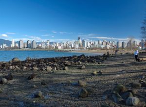Downtown Vancouver from Kitsilano Beach