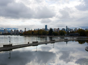 Downtown Vancouver from Kits Pool